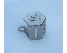 BRZDOVÁ KRYTKA NÁDRŽKY ZADNÍ - NEREZOVÁ - JAWA 350 CL PÉRÁK + BOBBER 42